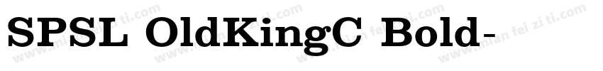 SPSL OldKingC Bold字体转换